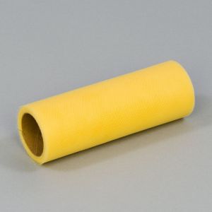 Tiul w rolce 15cm x 10y żółty